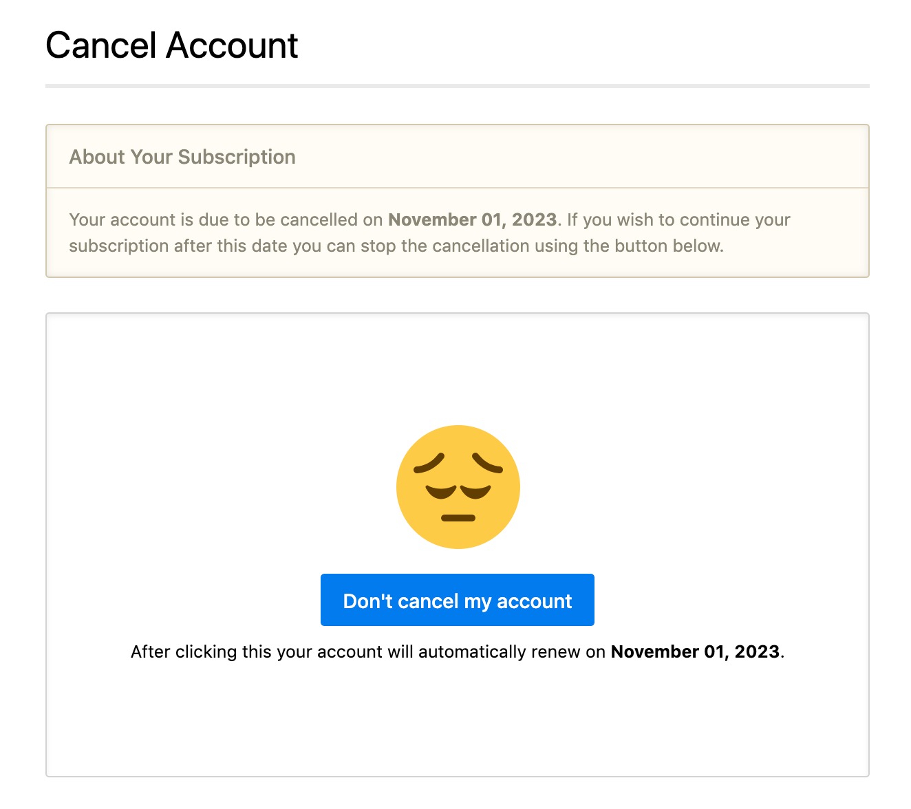 Uncancel