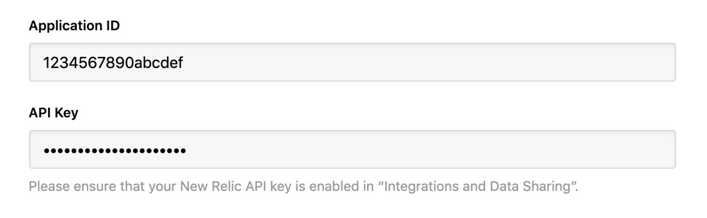 New Relic integration