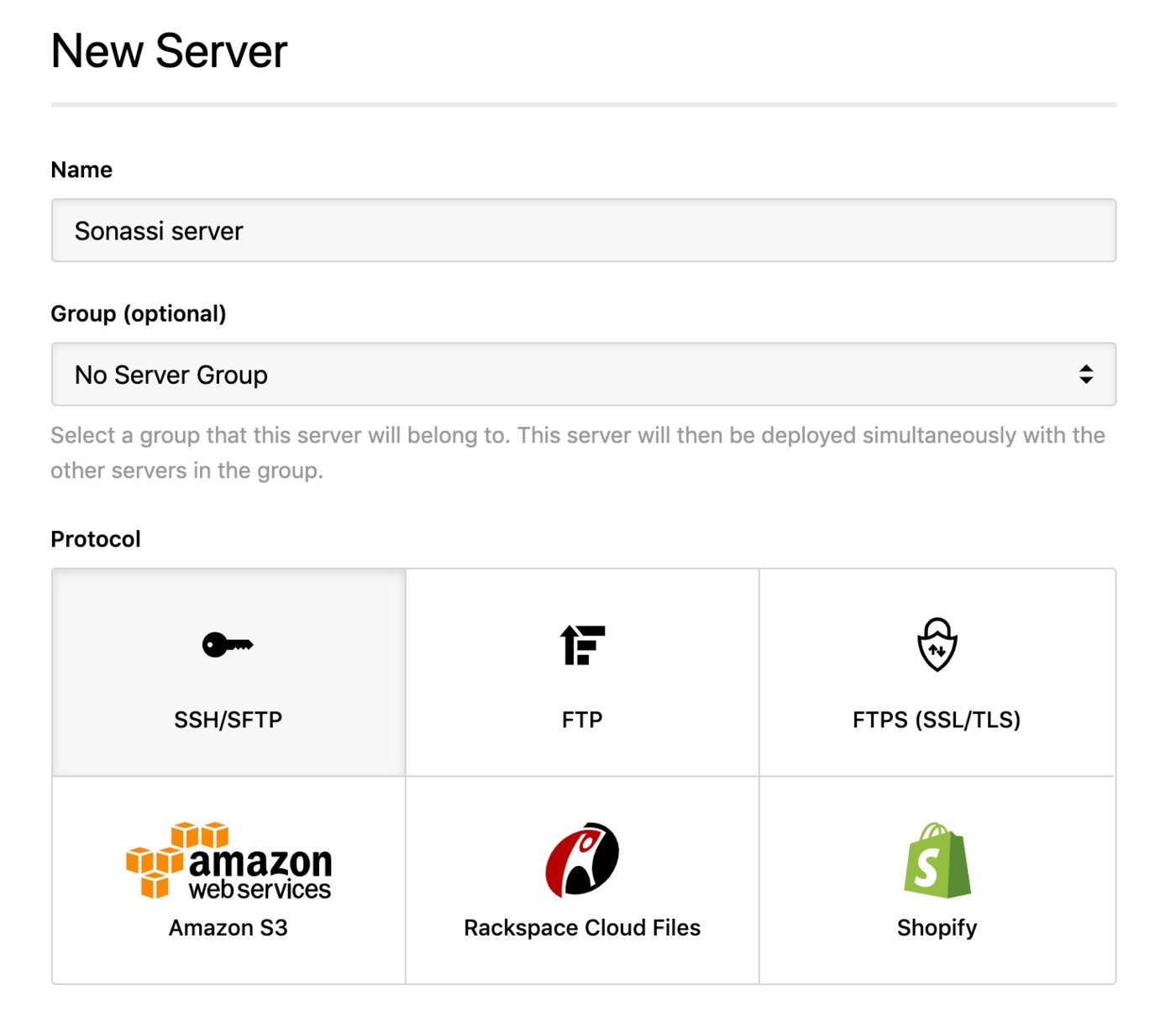 Sonassi - SSH server