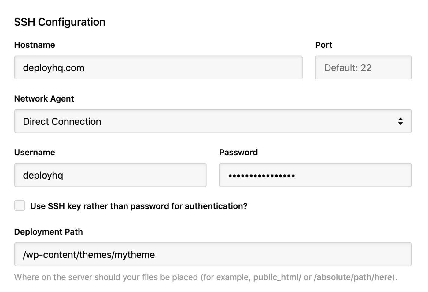 GoDaddy - SSH connection details