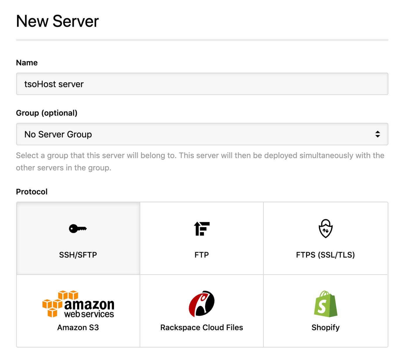 tsoHost - SSH server