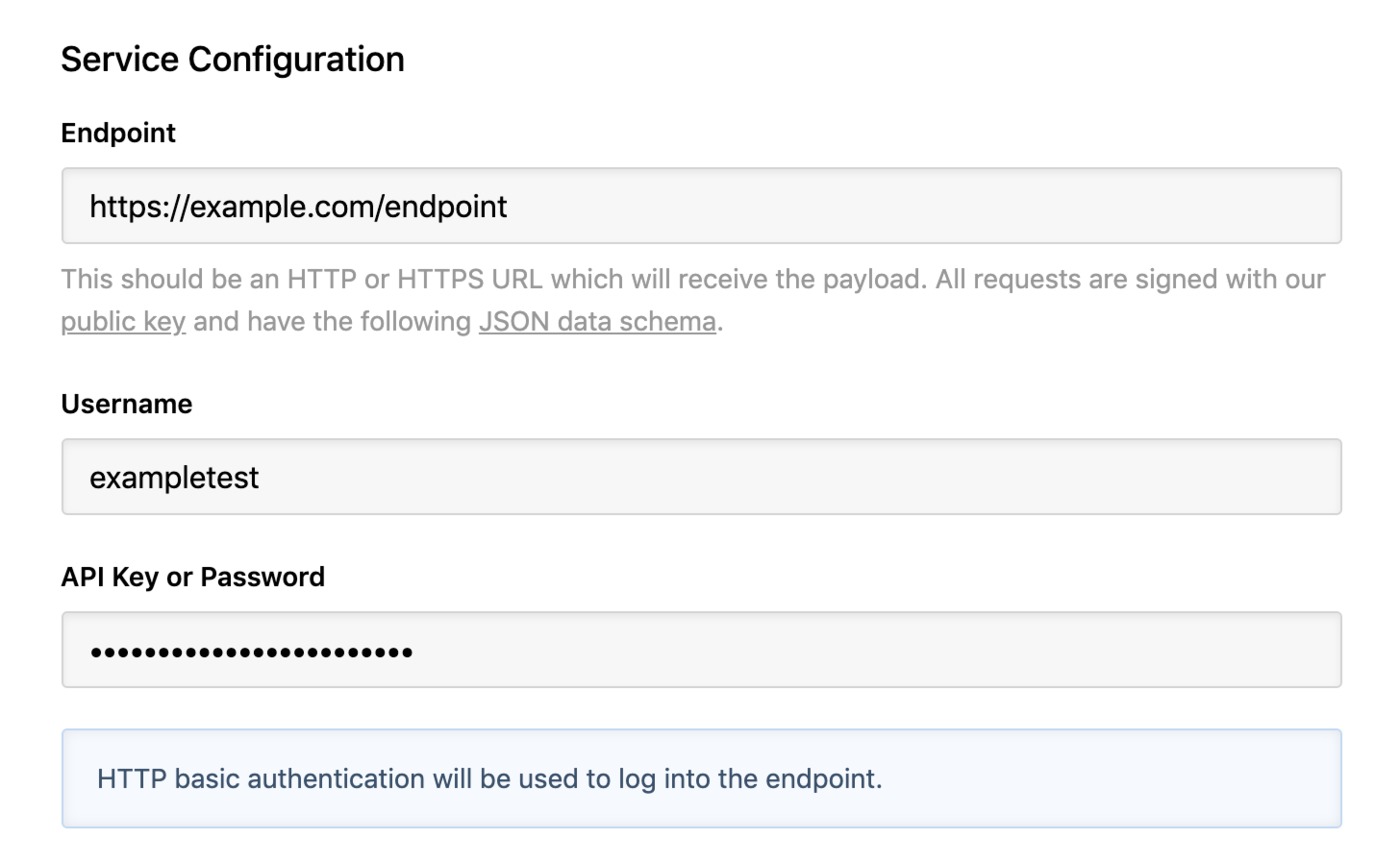 HTTP POST integration