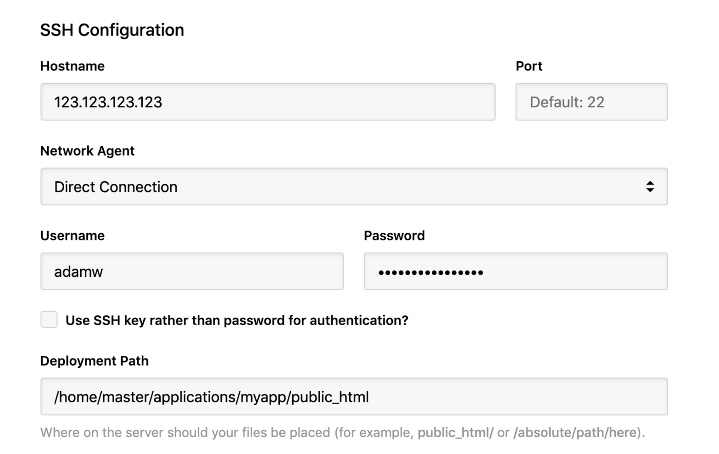 Cloudways - SSH connection details