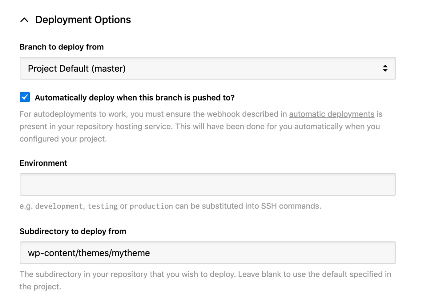 Pressable - deployment options