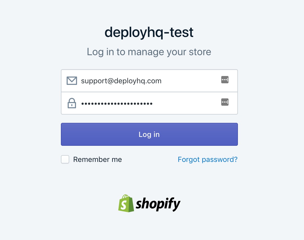 Configuring A Shopify Theme DeployHQ
