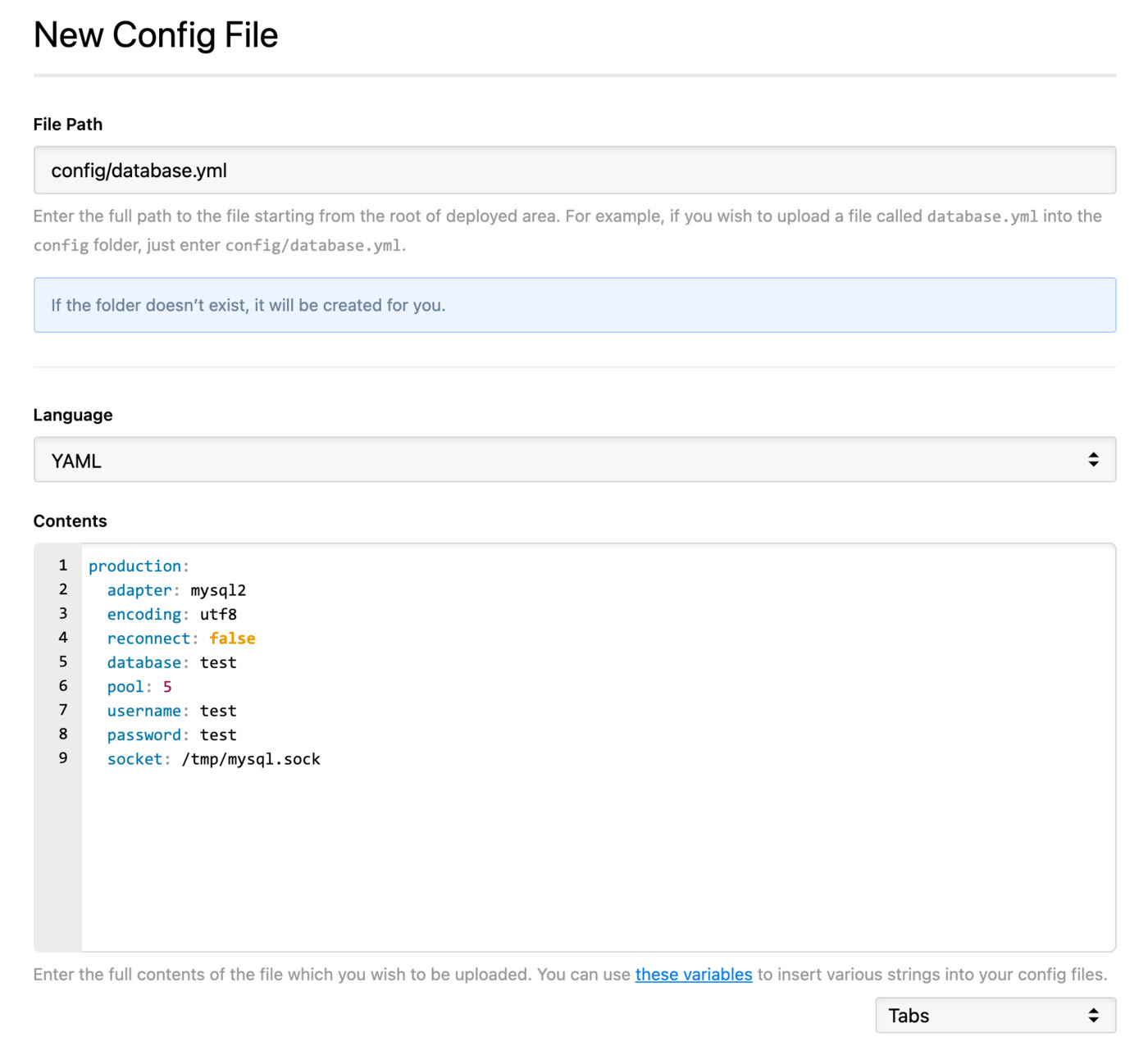 Config file editor