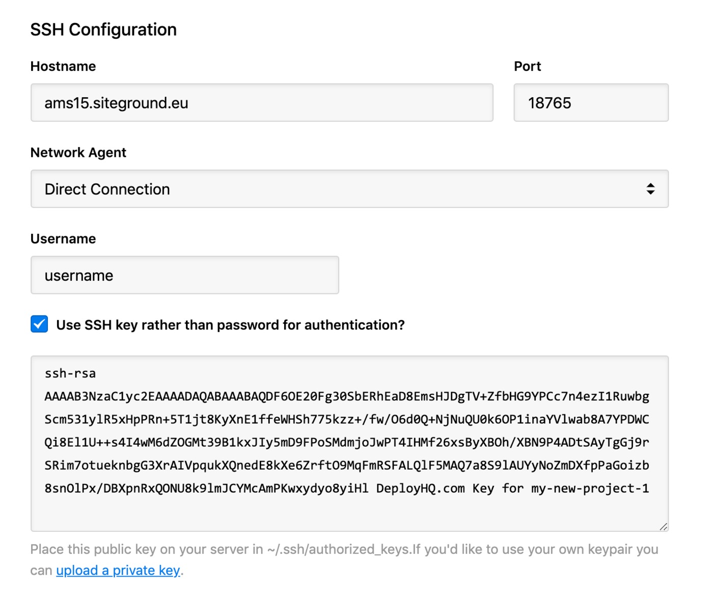 Siteground - server details.