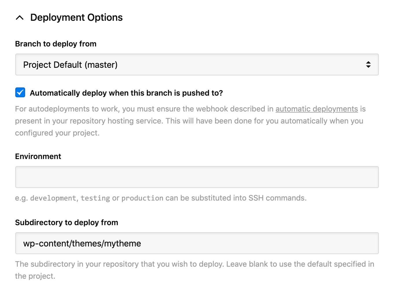 GoDaddy - deployment options