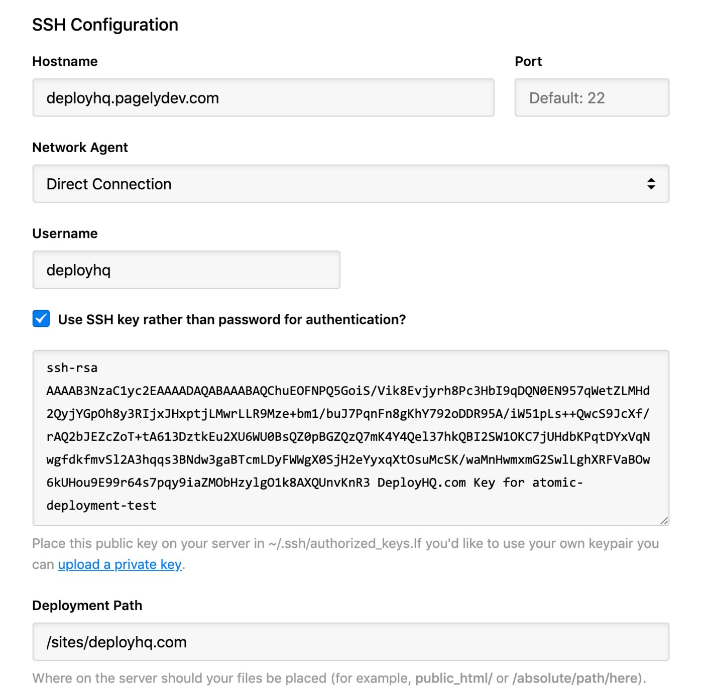 Pagely - SSH configuration