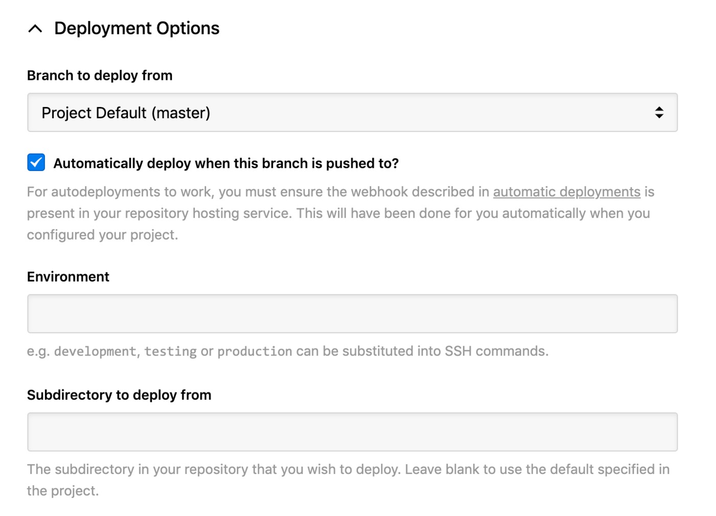 Sonassi - deployment options