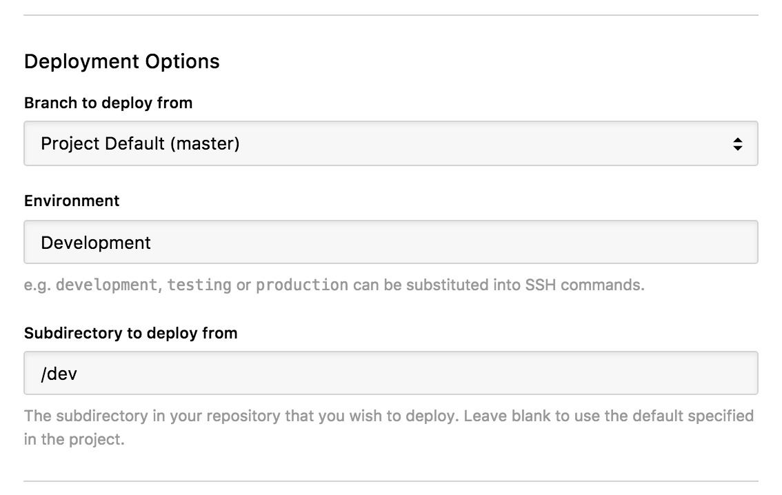 Advanced server configuration